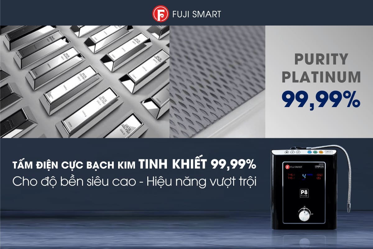 Điện cực máy lọc nước ion kiềm Fuji Smart P8 Home